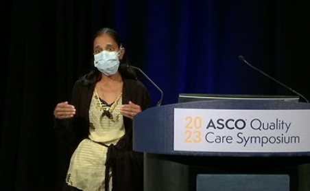 Dr @manalipatelmd "physicians should not be dictating what patients should want at the end of life" #ASCOQLTY23