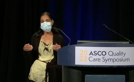 Dr @manalipatelmd 'physicians should not be dictating what patients should want at the end of life' #ASCOQLTY23