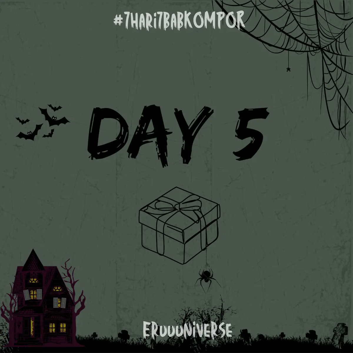 eruuuniverse's tweet photo. @Joylada_ID DAY 5

"GIVEAWAY"
—; a mystery / horror story
#7hari7babKOMPOR

Mendekati klimaks, dan perlahan misteri pun terungkap. Ada satu sosok di balik semua keanehan itu. 
Siapa ya? 

Tersedia di @Joylada_ID 
https://t.co/cL7tki9Mkr https://t.co/rnrPJzXYZT