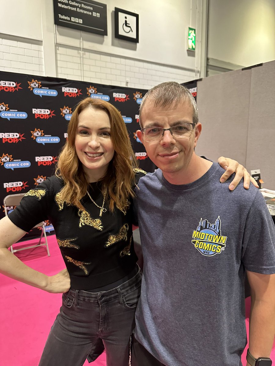 JonTaylorX's tweet photo. Always good see @feliciaday when she’s doing a convention in the UK https://t.co/775M3S5tGm