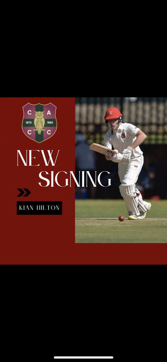 Ville_AcademyCC's tweet photo. We are delighted to announce the signing of talented 18 year old Kian Hilton. 

Kian is a top order batsman and wicketkeeper who played for the Irish Academy last summer.

We look forward to seeing Kian playing at the 🏰 this summer 🙌🏻 https://t.co/hp7JHeUPEp