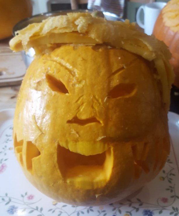 To get you all in the mood this year, this was my favourite ever pumpkin carving. Trumpkin.