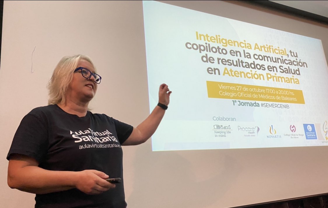 <a href="/evaanyon/">Eva Añón | Comunicación, Redes, IA en Salud</a> en <a href="/ibsemergen/">IBSEMERGEN☀️#SEMERGENIB25</a> 

Nos enseña a hacer el mejor #hilo para 🏆 en el 46 Congreso Nacional #Semergen24 en #Bilbao 

¡ Ya tienes competencia, jefa !  😁😁🤺

#RRSS #IA_IBSEMERGEN #IA
#MFyC #InteligenciaArtificial
<a href="/etornosinza/">Eduardo Tornos</a> 
<a href="/COMbalears/">Comib</a> 
<a href="/marsureda/">Mar Sureda</a> 
#aulavirtualsanitaria