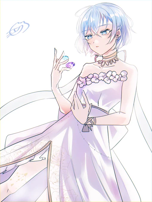 仕事の合間に非公式FA描いてるので再掲 9話以降の人物着彩担当してます～ よろしくね! … #ピッコマ #宝石少女