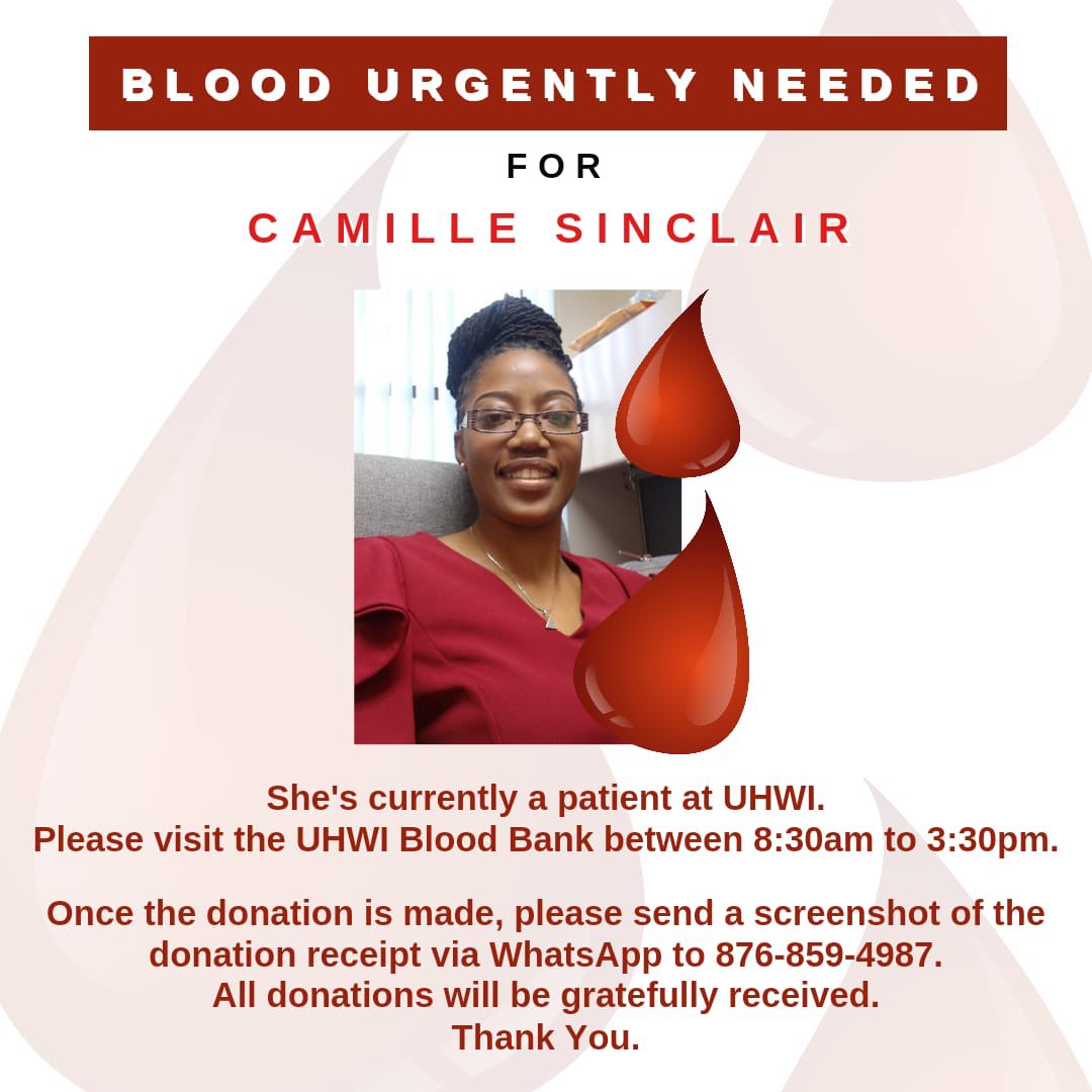 Marlon J. Campbell (@marlonmusique) on Twitter photo My side, my friend Camille needs blood, if you can donate, please do so! My side, my friend Camille needs blood, if you can donate, please do so!