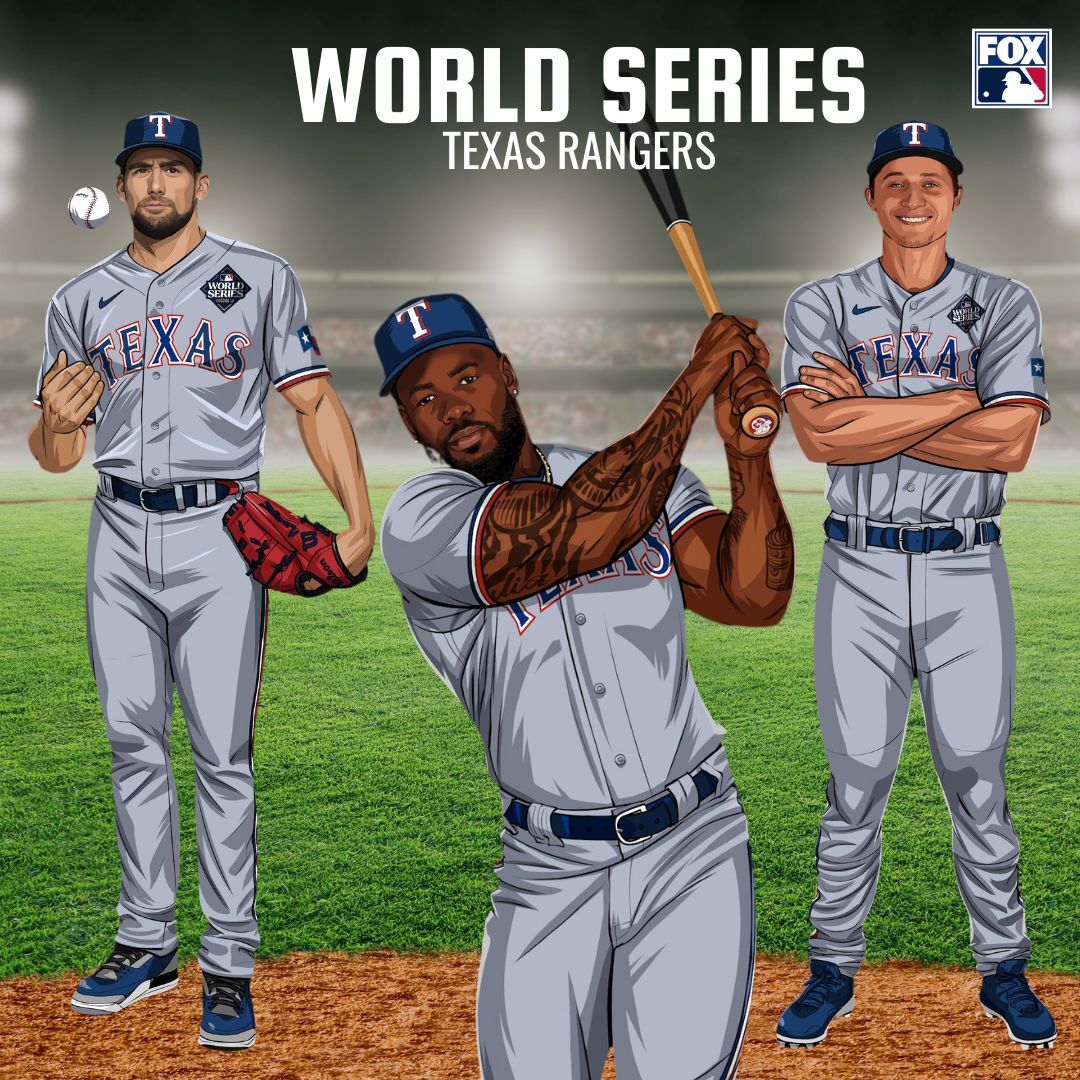 EngineRm's tweet photo. You may have seen our latest illustrations for Fox MLB during game 1 of the World Series but if not keep an eye out the rest of the week as the Rangers and Diamondbacks battle it out... 
#diamonbacks #KetelMarte #CorbinCarroll #ZacGallen #Rangers #NathanEovaldi #AdolisGarcia https://t.co/Qp05Skynn4