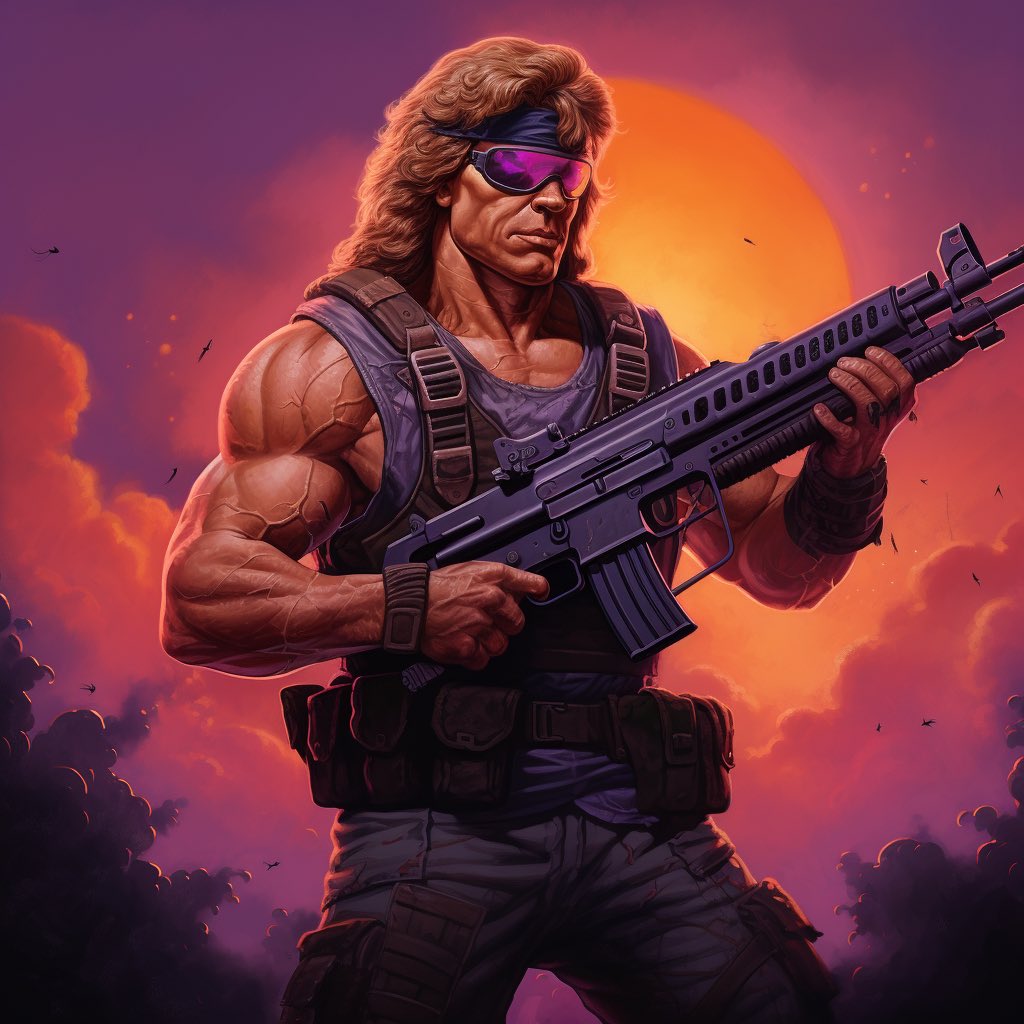 TomaszHongi's tweet image. Contra graphics created by AI  #ai #midjourney #aigraphics #nes #contra ... youtube.com/shorts/KXEJGeN… przez @YouTube