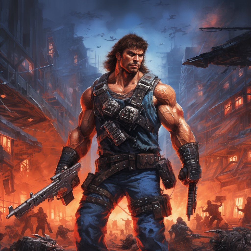 TomaszHongi's tweet image. Contra graphics created by AI  #ai #midjourney #aigraphics #nes #contra ... youtube.com/shorts/KXEJGeN… przez @YouTube