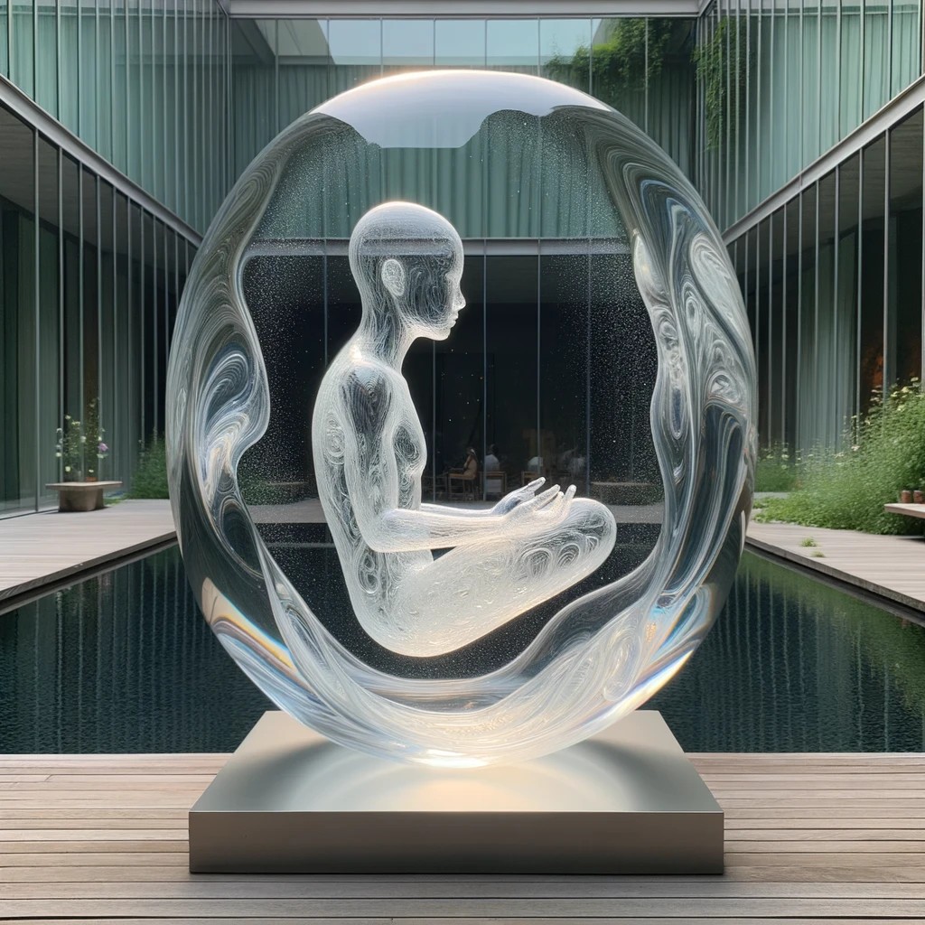 Polara_AI's tweet photo. Untouchable. Glass sculpture.
#gpt4 #dalle3 #generativeart #ai #modernism #saturdaygeneration #photorealistic https://t.co/01ZNpHQtwa