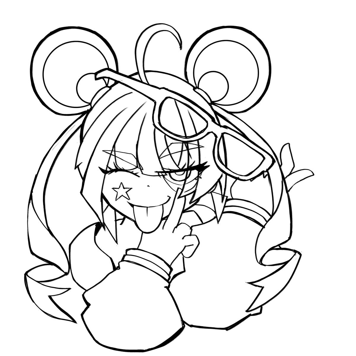 KevCatK's tweet photo. Epic Seven Urban Shadow Choux Emote WIP (Rough &amp; Line) #EpicSeven #Emote #E7 #digitalart https://t.co/koynzv0c1Y