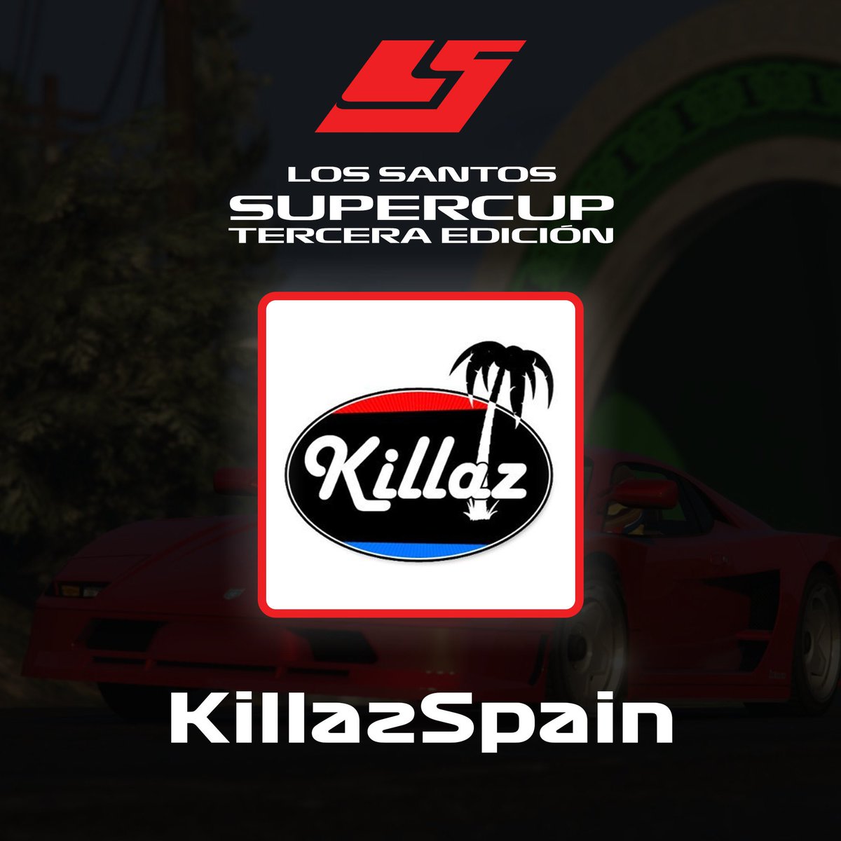 LS_Supercup's tweet photo. ¡ENHORABUENA, @KillazSpain! 

El piloto de Ramón y Teclado es campeón de #LosSantosSuperCup🏆 https://t.co/SotBOInBay