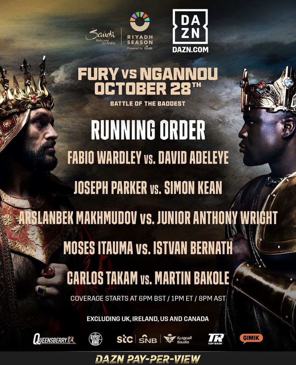 Are you watching Fury vs Ngannou?

Who do you think is going to win?