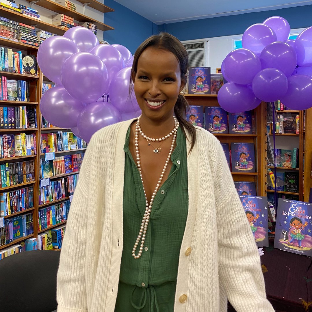 Roda Ahmed is here in store right now! Come swing by for her book launch for 'Etta Extraordinaire' to hear a storytime and get your book signed!⁠