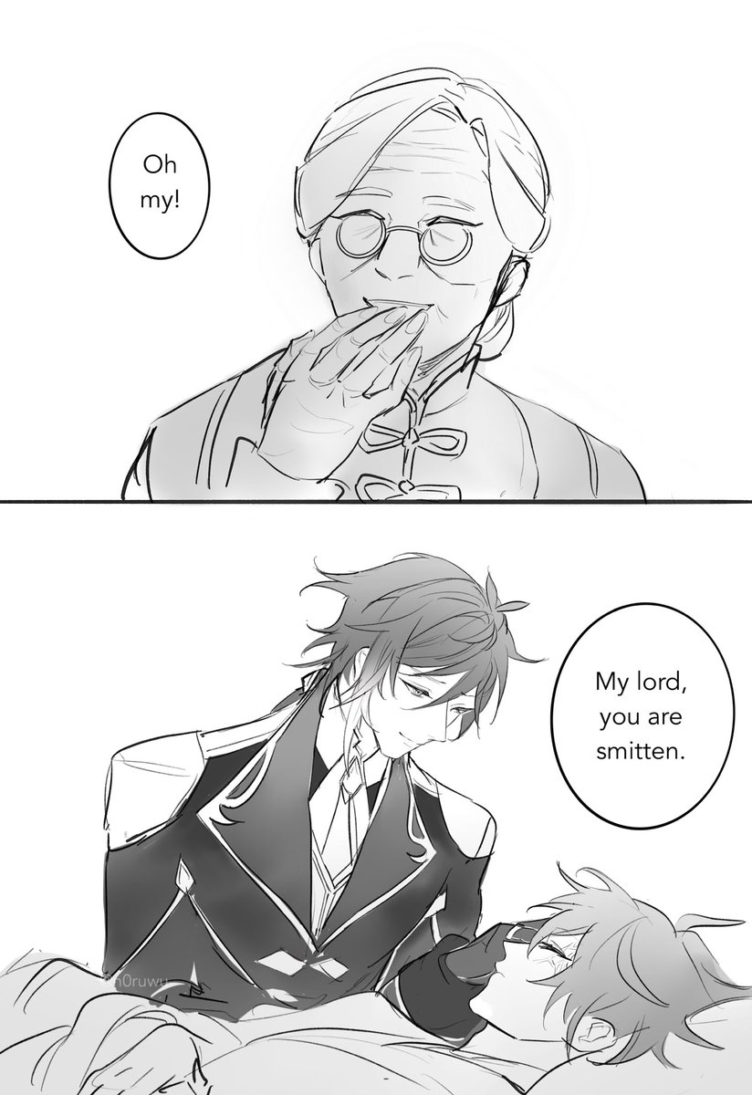 Short comic based on a scene in one of my favorite zc fic with beta! Childe. Link of the fic in the comment, please check it out, it’s really good 💕 #ZhongChi