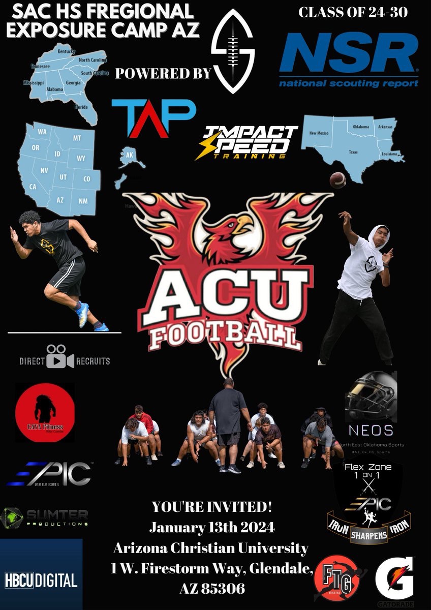 AGTG I am extremely blessed to be invited to Coach at SAC HS FB Exposure Camp in Arizona January 13th!! <a href="/SacShowcase/">SAC SHOWCASE 🏈</a>