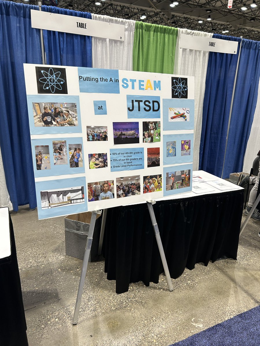 jtsdnixa's tweet photo. Representing at the @NSTA poster session! 🎶Putting the A in STEAM. #STEAMazing https://t.co/jzpPw1Ie2D