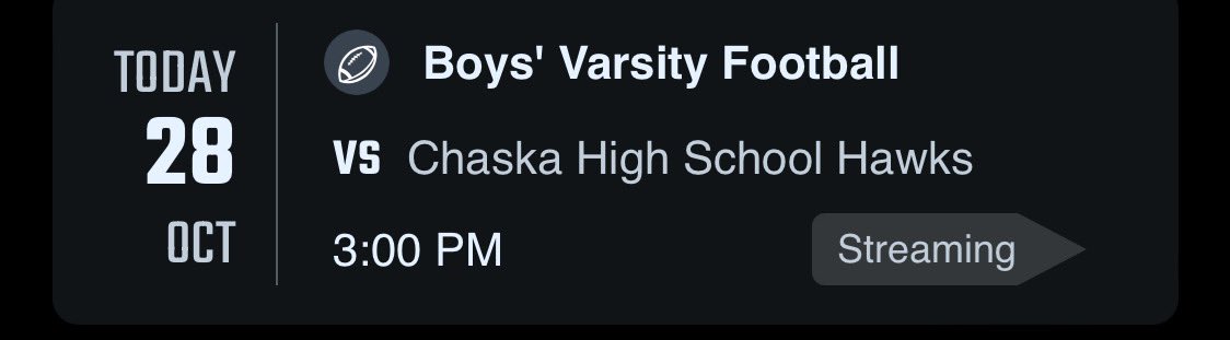 Chaska Hawks Touchdown Club tweet media