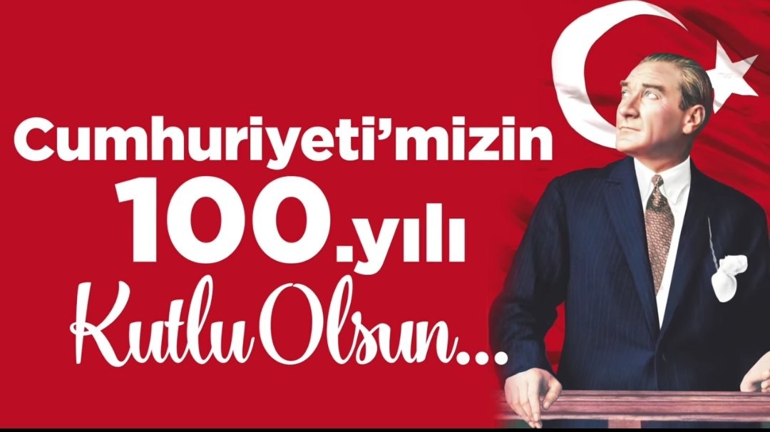 "Benim Naçiz Vücudum Elbet
 Bir Gün Toprak Olacaktır Fakat Türkiye Cumhuriyeti İlelebet Payidar Kalacaktır!!!"
#MustafaKemalAtatürk ❤️🇹🇷
1923'den 2023'e Hiç Sönmeyen Işığımız Cumhuriyetimiz 100 Yaşında!!!
Yaşasın Cumhuriyet 💯
🇹🇷♾️#Atatürkünİzinde100Yıl🇹🇷♾️