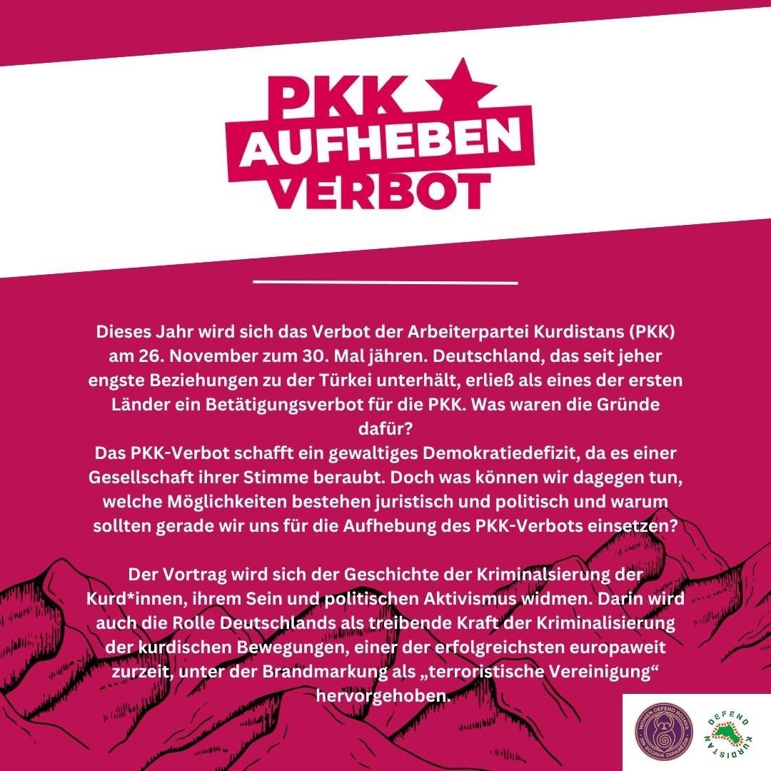 WomenDefendRoj1's tweet image. In Göttingen finden in den kommenden Tagen Veranstaltungen zum PKK-Verbot statt.
Schaut vorbei, leitet es weiter.
#pkkverbotaufheben
#womendefendrojava
#defendkurdistan