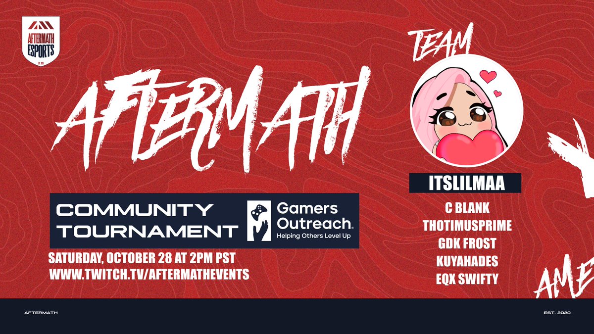 afterMath_HQ's tweet photo. The final contenders for today! We have the representatives for @itslilmaa looking to bring it home for their creator! 👏

https://t.co/gYWH2fPzKe

Think they have what it takes to win it for their community? Come support Team @itslilmaa and find out today at 2PM PST! https://t.co/UPkt4o3IN9