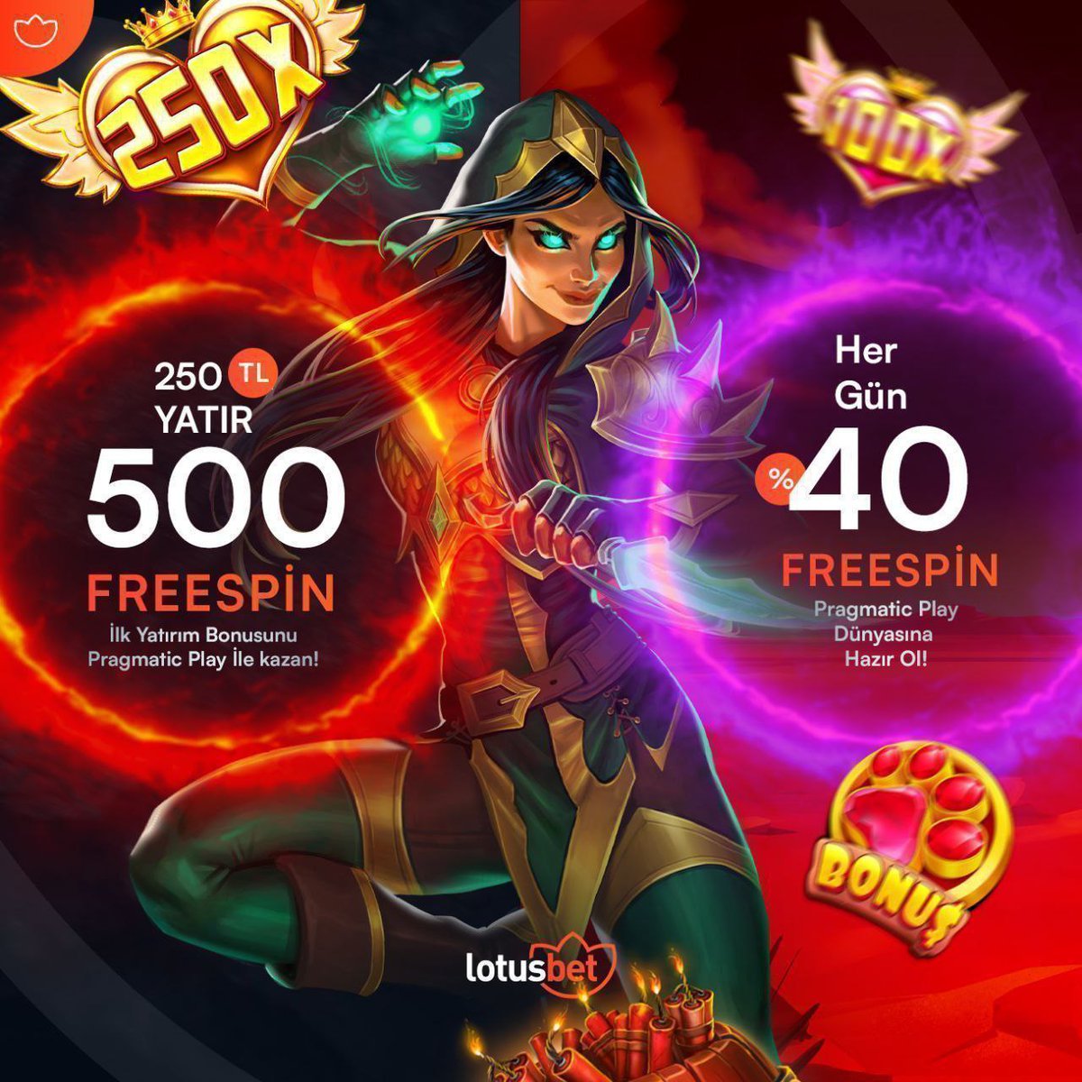 LotusbahisTr's tweet photo. ⭐🎰 LOTUSCASİNO 🎰⭐

🎰 En avantajlı bonuslar Vegas'ın en ünlü casinosu #LotusCasino'da!

🎁 250₺ Yatırıma 500 FreeSpin
🎁 Hergün %40 FreeSpin 

✔️ En avantajlı bonuslarla Slot keyfini doyasıya yaşayın.

⭐ #LotusBet avantajlarıyla sizde kazanın!

▶️ https://t.co/SLcx0elKVC https://t.co/AXvhGCuegM