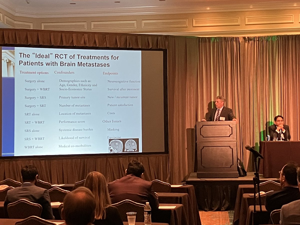 MiamiCancerInst's tweet photo. π‘π§ Diving into the clinical efficacy of SRS, Dr. @JasonPSheehan discusses the shortfalls of RCTβs and the value of registry-based studies with the goal of improving quality care and outcomes for patients.
#IRREM23 #IRRF23 #MedTwitter #RCT #clinicaltrials https://t.co/G0W6shBM9O