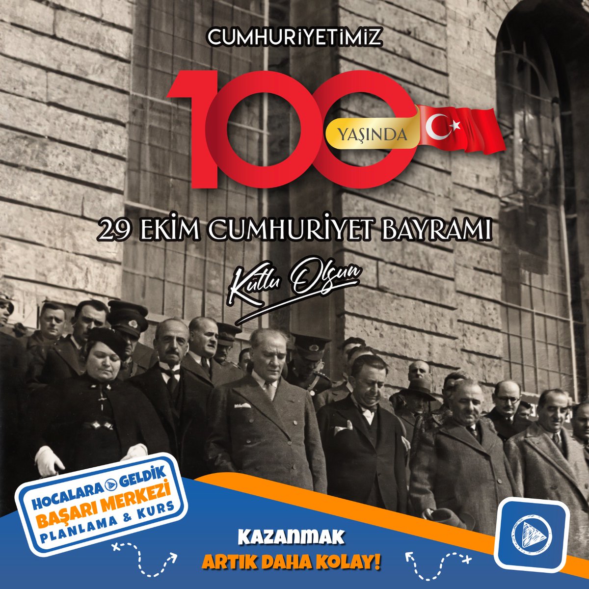 Cumhuriyetimizin 100. Yılı kutlu olsun.