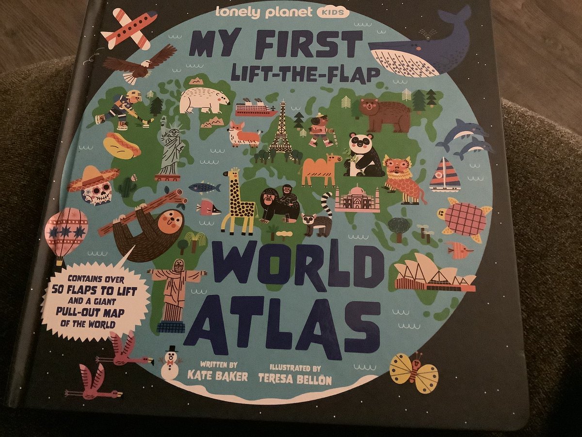 This adorable and factual lift the flap atlas is ideal for our youngest readers and explorers! It comes with a giant pull out map and plenty of flaps to lift! I have one copy to giveaway so please RT for your chance! Ends Wednesday 1 November! UK only! <a href="/lonelyplanet/">Lonely Planet</a>
