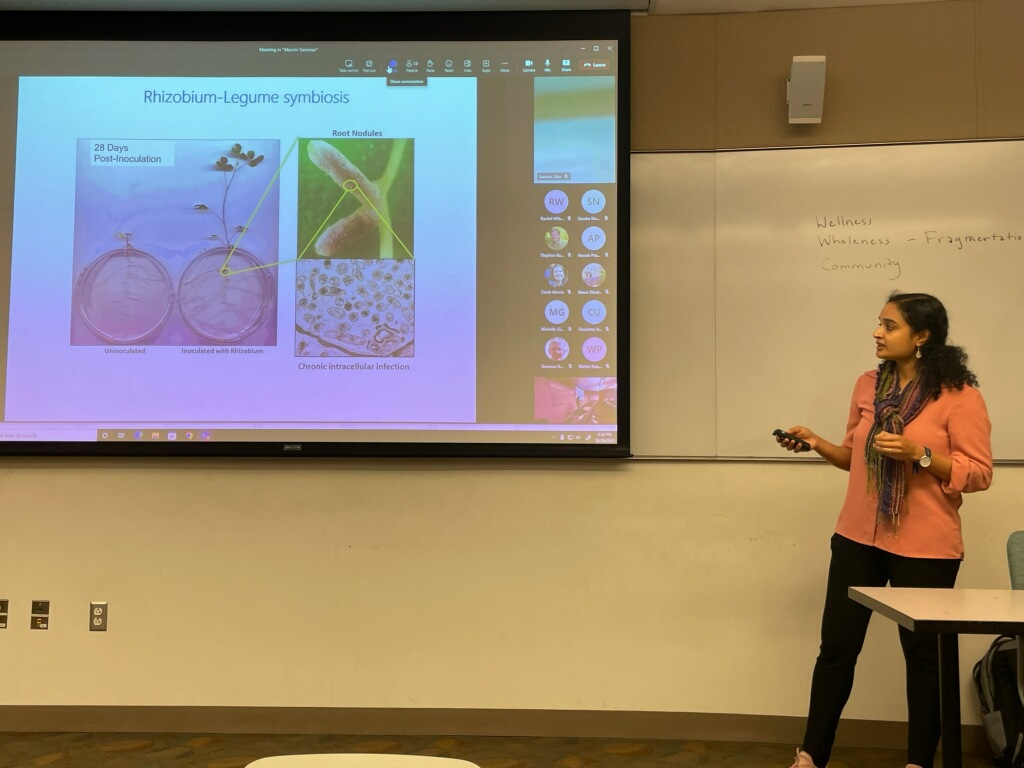 UVM Plant Biology (@uvmplantbio) on Twitter photo Great talk by Dr. Siva Sankari, an Assistant Professor <a href="/ScienceStowers/">Stowers Institute</a> who studies plant peptides that control endosymbiotic bacteria. Thanks <a href="/SivaSankariIMS/">SivaSankari</a> for sharing your insights on “Host peptides exploit symbiotic bacteria – significance & applications”. It was exciting!! Great talk by Dr. Siva Sankari, an Assistant Professor <a href="/ScienceStowers/">Stowers Institute</a> who studies plant peptides that control endosymbiotic bacteria. Thanks <a href="/SivaSankariIMS/">SivaSankari</a> for sharing your insights on “Host peptides exploit symbiotic bacteria – significance & applications”. It was exciting!!