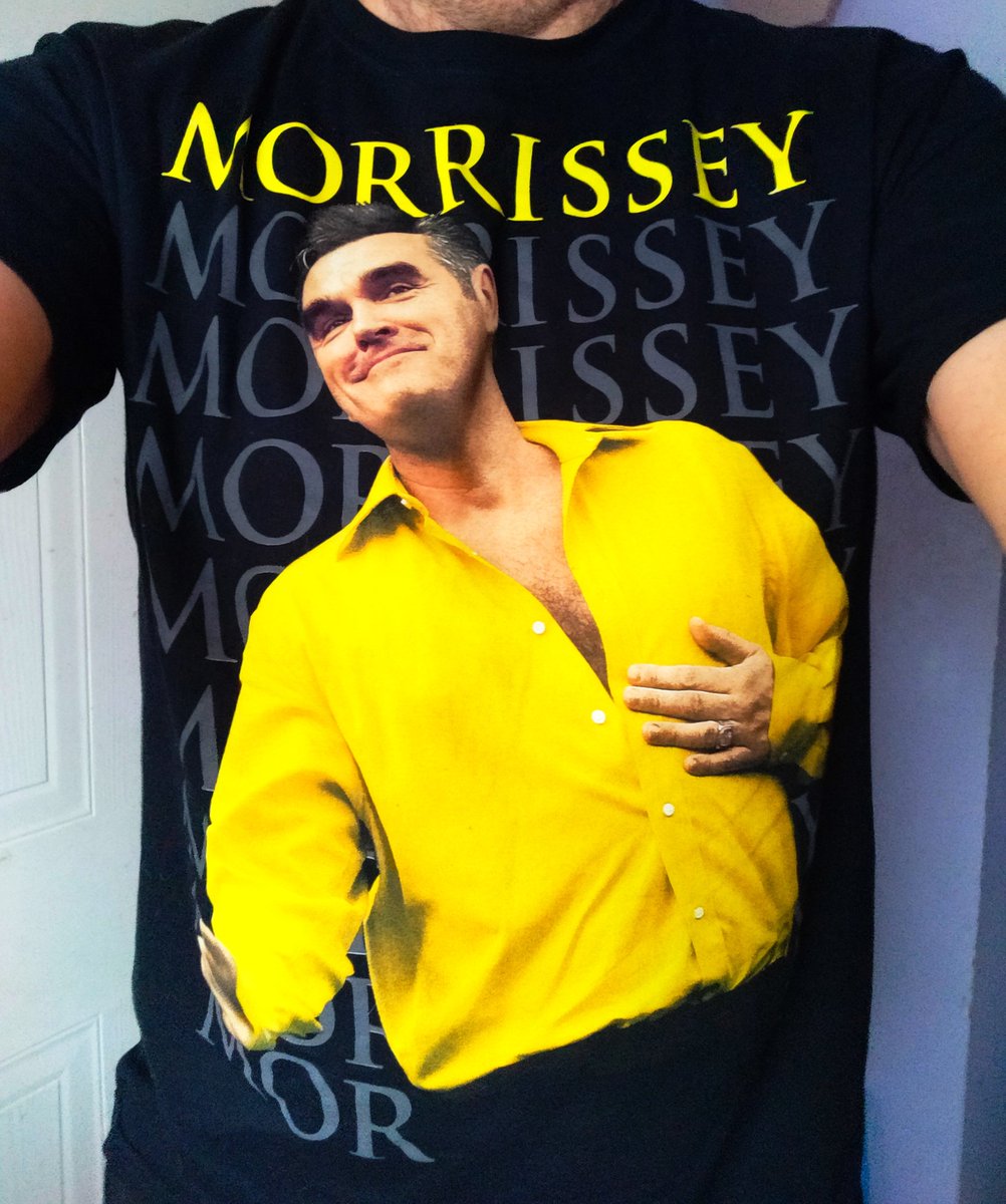 iwaswaylaid's tweet photo. Today's t-shirt #morrissey #tour #moztour https://t.co/zf4JC8hH6Z