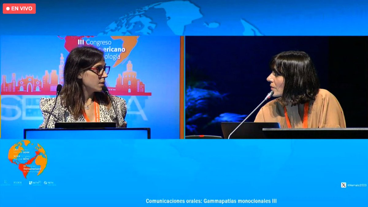HematoHUVR's tweet image. 📢Comunicaciones orales #Hemato2023 en #gammapatías monoclonales por parte de la Dra. Marta Reinoso y en #Eritropatología por el Dr. @salvadorpayan 👩‍⚕️🩺
Estudio de casos de nuestro centro @HospitalUVRocio @ibis_sevilla 🏥
@sehh_es @SETH__Oficial