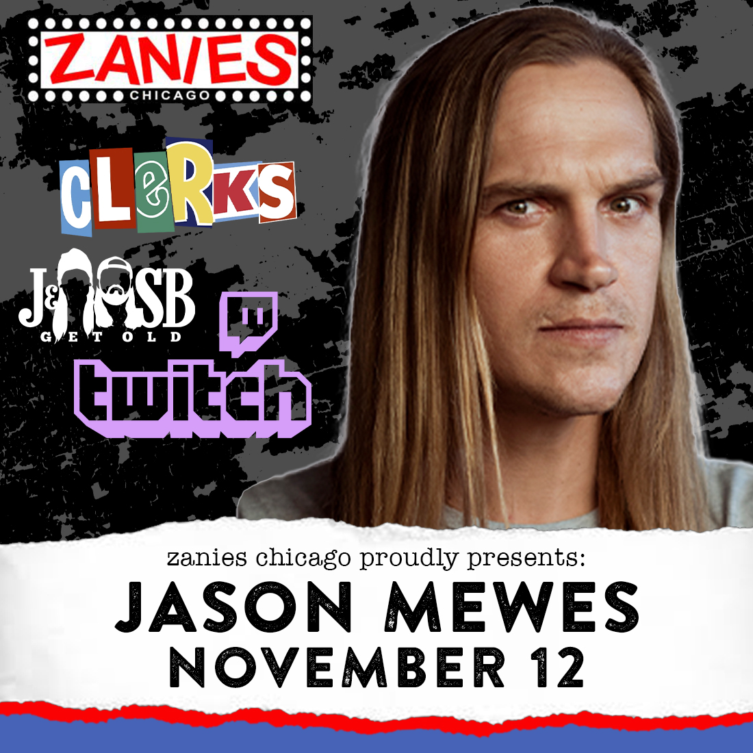 💣 TICKET SELL OUT ALERT Actor, comedian and podcaster @jaymewes returns to Zanies for one night only on November 12! Limited tickets are still available and will sell out, Chicago. Grab tix while you can--> bit.ly/Chicago_Mewes