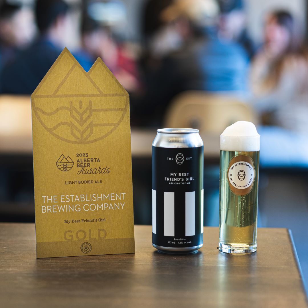 🥇GOLD for My Best Friend's Girl🥇

If you know the Establishment, you know My Best Friend's Girl. This refreshing combination of doughy pilsner malt, pear esters, and gentle hops is our top-selling beer for a reason.

Find it our taproom or your favourite AB stockist.
