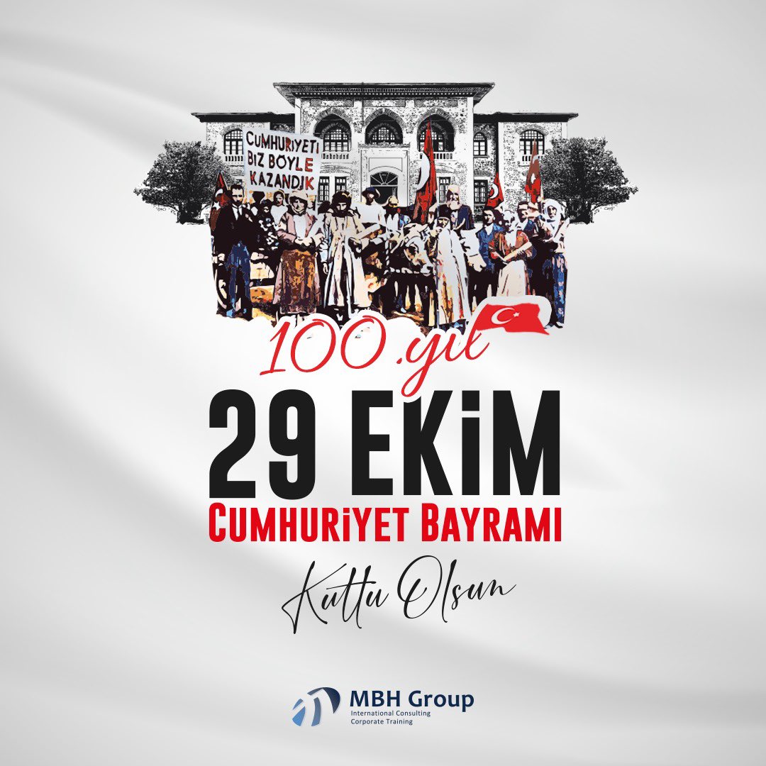 MBHGroup's tweet photo. Türkiye Cumhuriyeti'nin 100. yılı kutlu olsun! 
#29Ekim#cumhuriyetbayramı #100yıl https://t.co/xbQub0qtNi