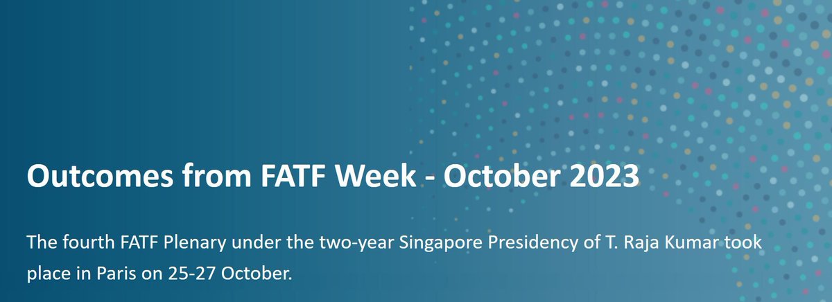 🌐 FATF Plenary Update
📊 Key Developments:
Crowdfunding against terrorism
Revised Rec. 8 for NPOs
Enhanced Asset Recovery
Tackling Cyber-Enabled Fraud
Curbing Investment Misuse
Beneficial Ownership Boost
Assessments &amp; Compliance
Monitoring Jurisdictions
aml.bz/3MmatUm