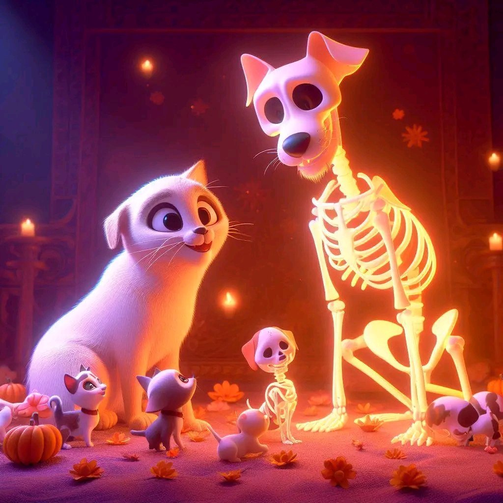 Tiofelino's tweet photo. #DiaDeMuertos con michis y algunos lomitos (hilo) 🐱🐾 https://t.co/0D5ritNOdn