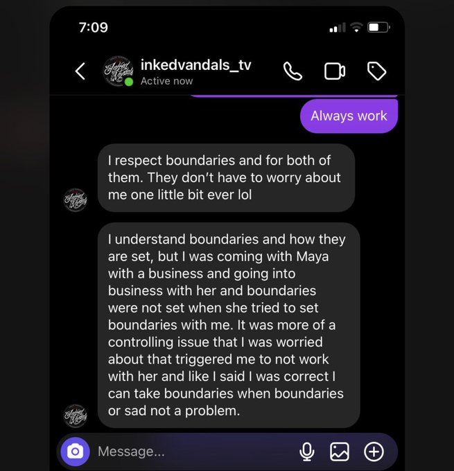 So a model sets boundaries, asks you to be professional, reiterates that this is work and not a hook