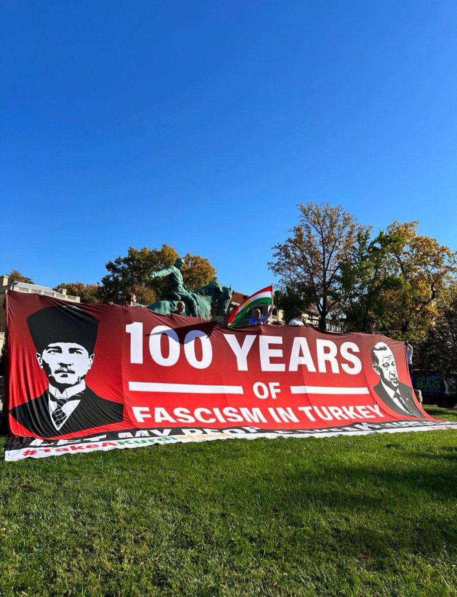 From genocide perpetrator and fascist dictator Mustafa Kemal to Islamofascist pro-Hamas Erdogan: 100 years of fascism in Turkey. Enough is enough. 
#SanctionTurkey