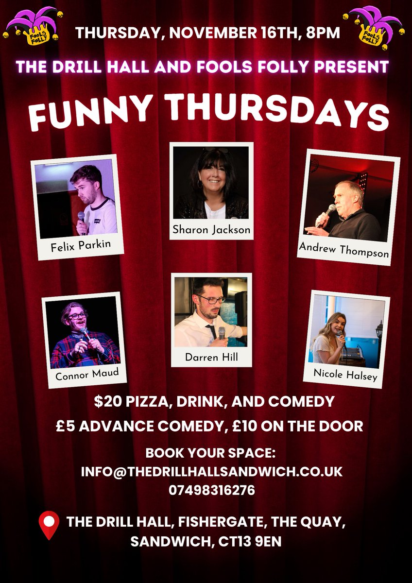 weareyourfools's tweet photo. We're back in Sandwich for another awesome night of #standupcomedy 

Book those tickets now! https://t.co/IiOe2ICuQG