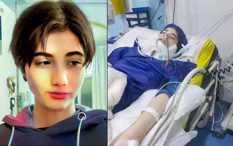 The Iranian teenage girl who was put into a coma after being beaten by ...
