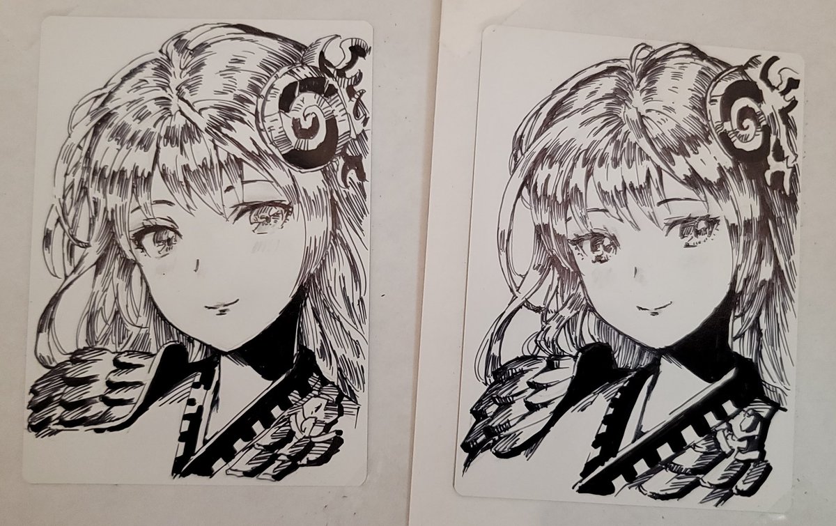 今日、ゲーセンの待ち時間中に描いた絵!! #artistproof #mtgjp