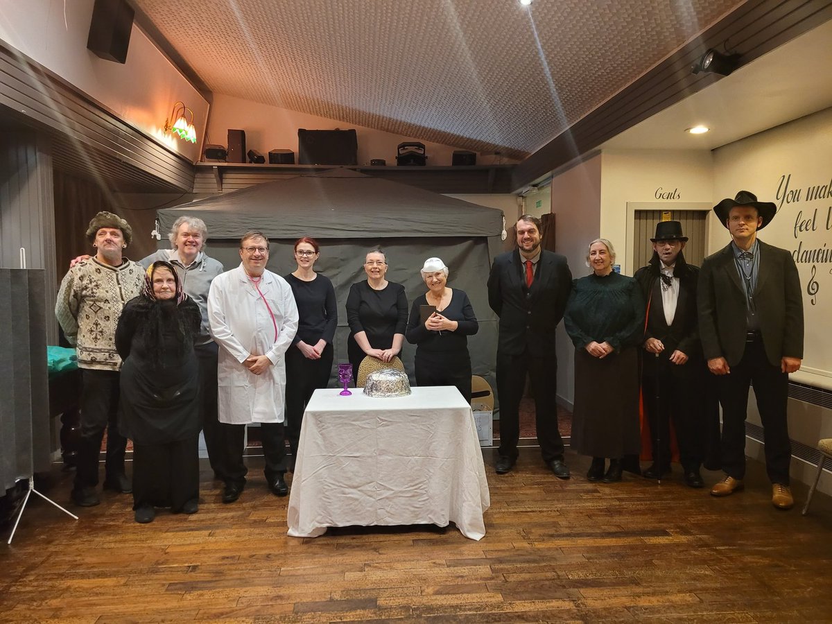 Dracula's cape is hung up, so plans start on the next play!
If you are in Cumbernauld, or in the surrounding area, and want to join a friendly drama group, then it's the perfect time to get in touch!
We always welcome new members both on and back stage!
