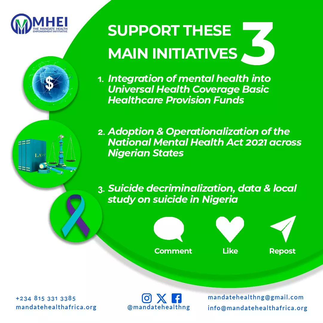 - Adoption and Operationalization of the National Mental Health ACT 2021 across Nigeria States @Muyi_Aina @HarryBanigo @UnitedGMH @zion_ameh @UnitedGMH @Empower @TLM_Nigeria @FmohNigeria ...