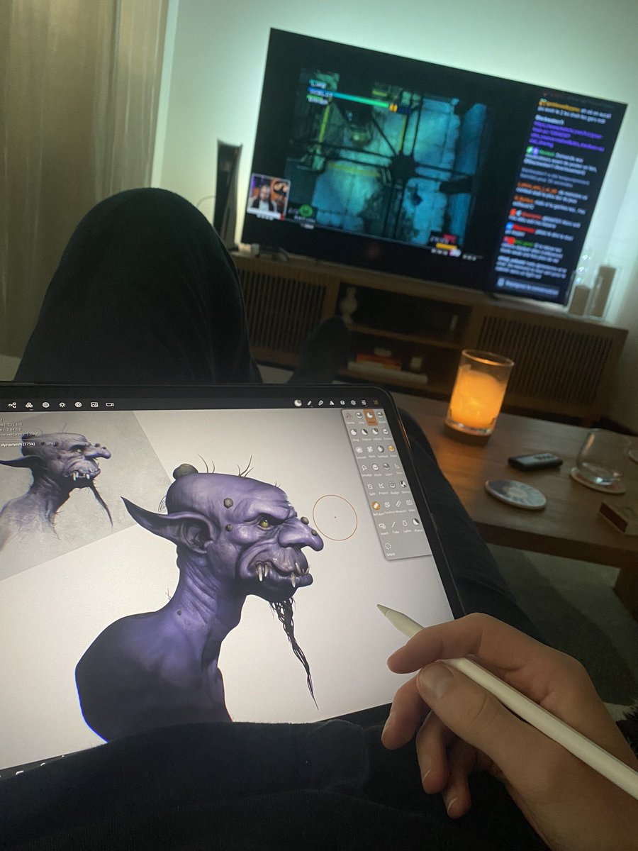 Saturdays are made for this #nomadsculpt #gamedev 

First sculpt ever on <a href="/nomadsculpt/">Nomad</a> and this is insanely satisfying 🤌🏼

Concept by the awesome <a href="/ArtEastburn/">ColeEastburnArt</a>