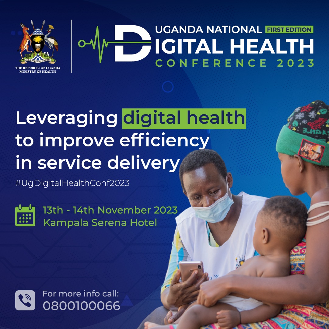 The first ever Uganda National Digital Health Conference is happening next month 13th-14th November at Kampala Serena Hotel. #digitalhealth #UgDigitalHealthConf2023