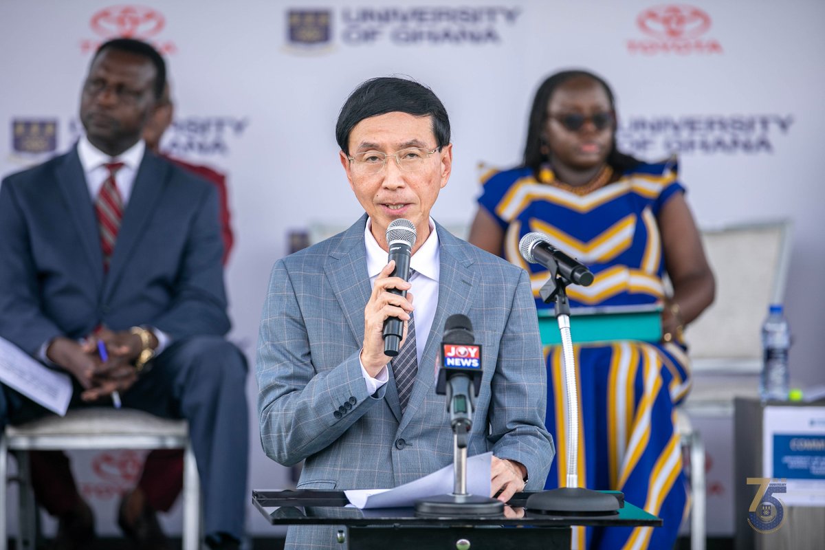 UnivofGh's tweet photo. The @UnivofGh-@ToyotaGhanaLtd @ug_engineering Training Centre has been commissioned at a grand ceremony held at the facility's forecourt. 
This state-of-the-art facility features classrooms, a multipurpose workshop and a body and paint facility.
1/4

#UGIS75
#IntegriProcedamus https://t.co/5yvomzsMVV