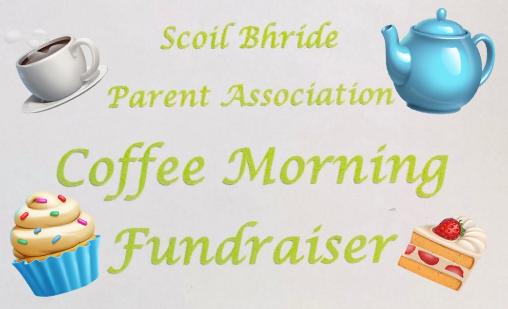 scoilbhrideNS's tweet photo. Please support our PA coffee morning being held on Sunday 5th November in #TyhollandCommunityCentre at 11:30am! A great opportunity for a cuppa, chat &amp; catch-up!☕️🫖🧁Please spread the word, thank you! 🌈@TyhollandGFC @theNSMonaghan @NorthernSoundFM https://t.co/c2eT1DPleD