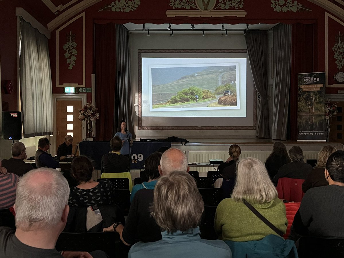 Always great to hear @christina_mack @Lejogmack talk about her endurance #cycling endeavours. Brill line-up of speakers at this year’s @CyclingUKScot annual gathering. @WeAreCyclingUK