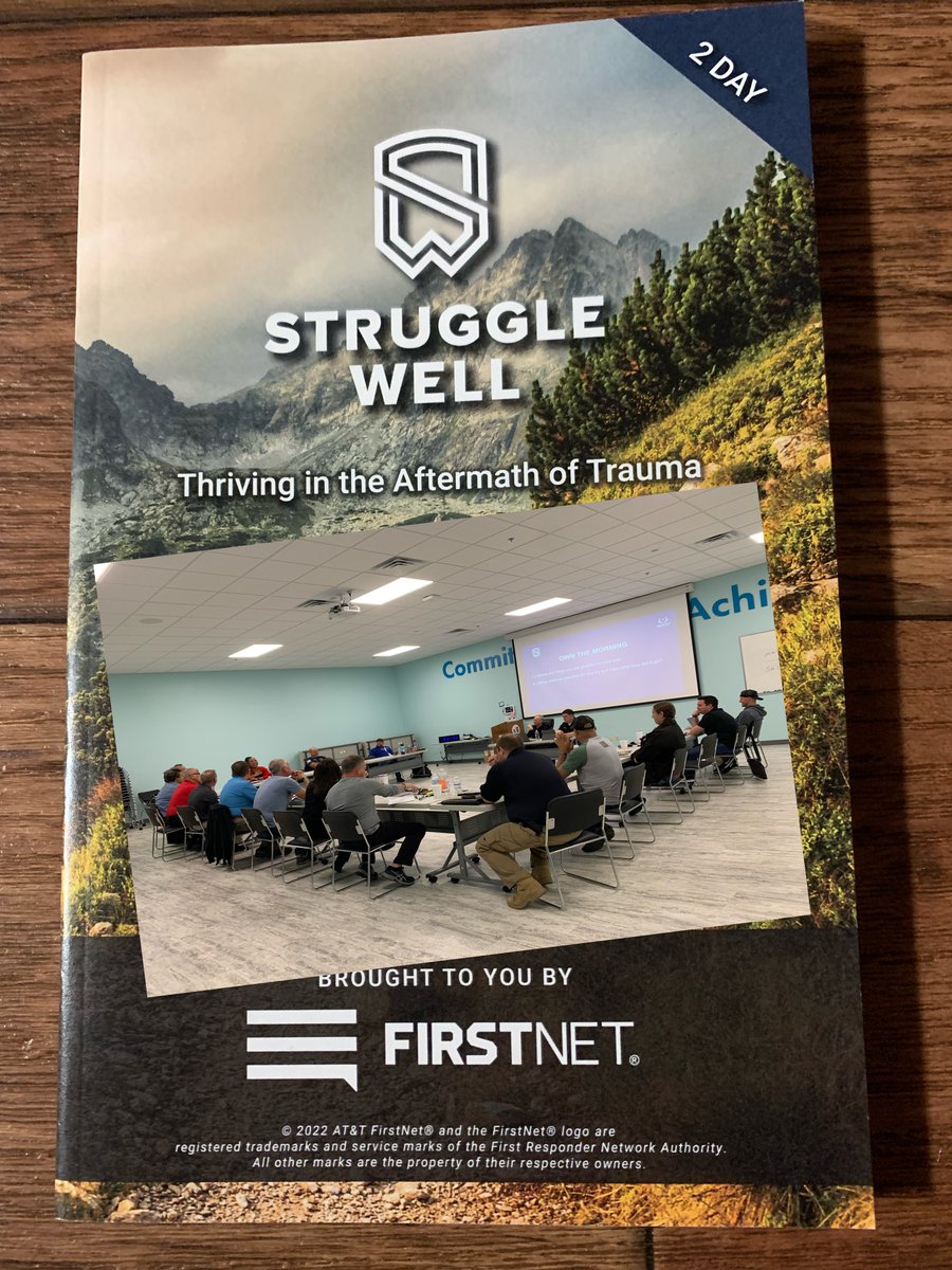 Got to spend the past 2 days w/some amazing 1st responders attending the Struggle Well training. As someone who was diagnosed w/cumulative PTSD after retiring from my LE career, this was a gift. #posttraumaticgrowth #FirstRespondersDay #PTSD