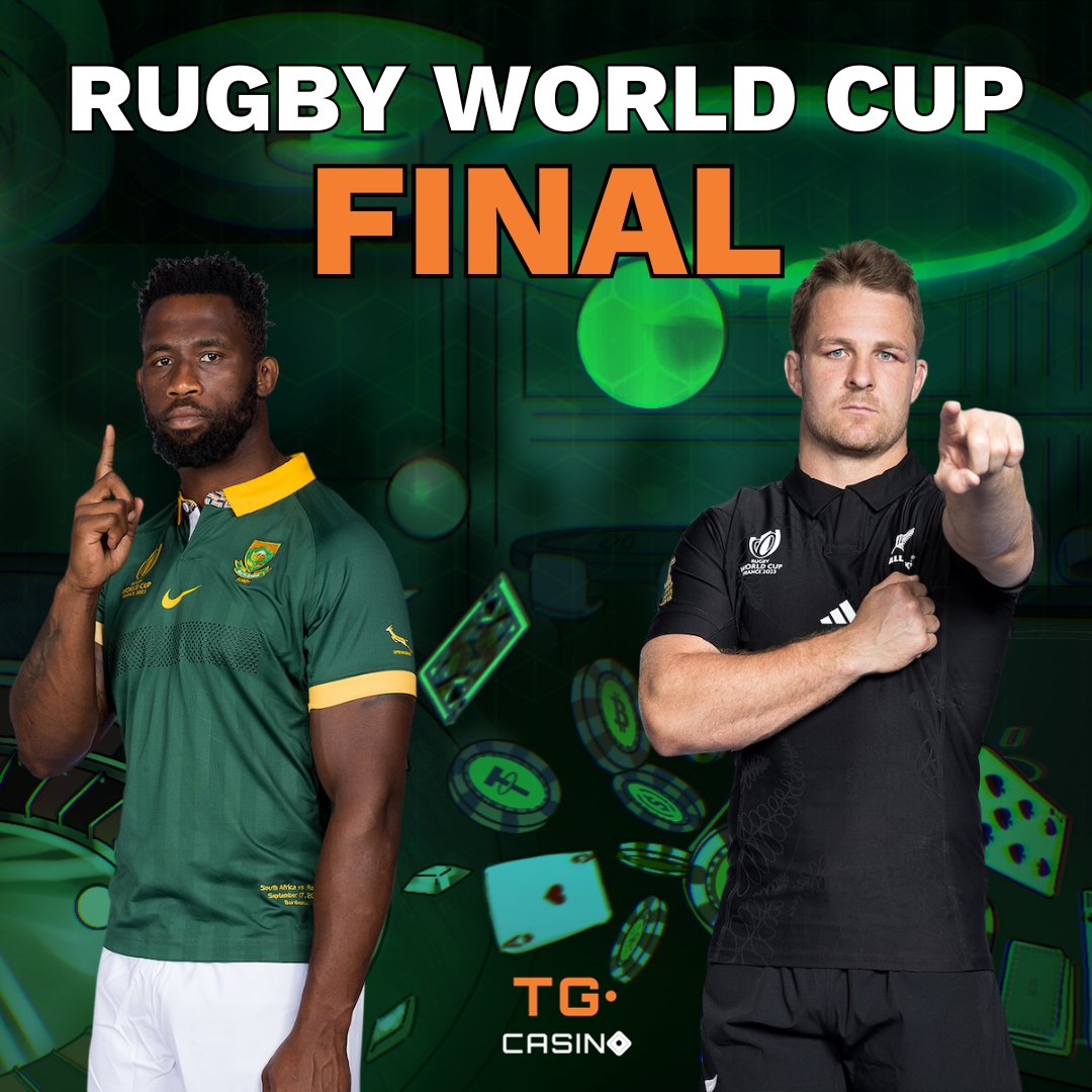 The #RWCFinal is between South Africa's Springboks and The All Blacks from New Zealand🏉 

An epic clash between one of sports' biggest rivals!

Who will be lifting the trophy? 🏆 #RWC2023